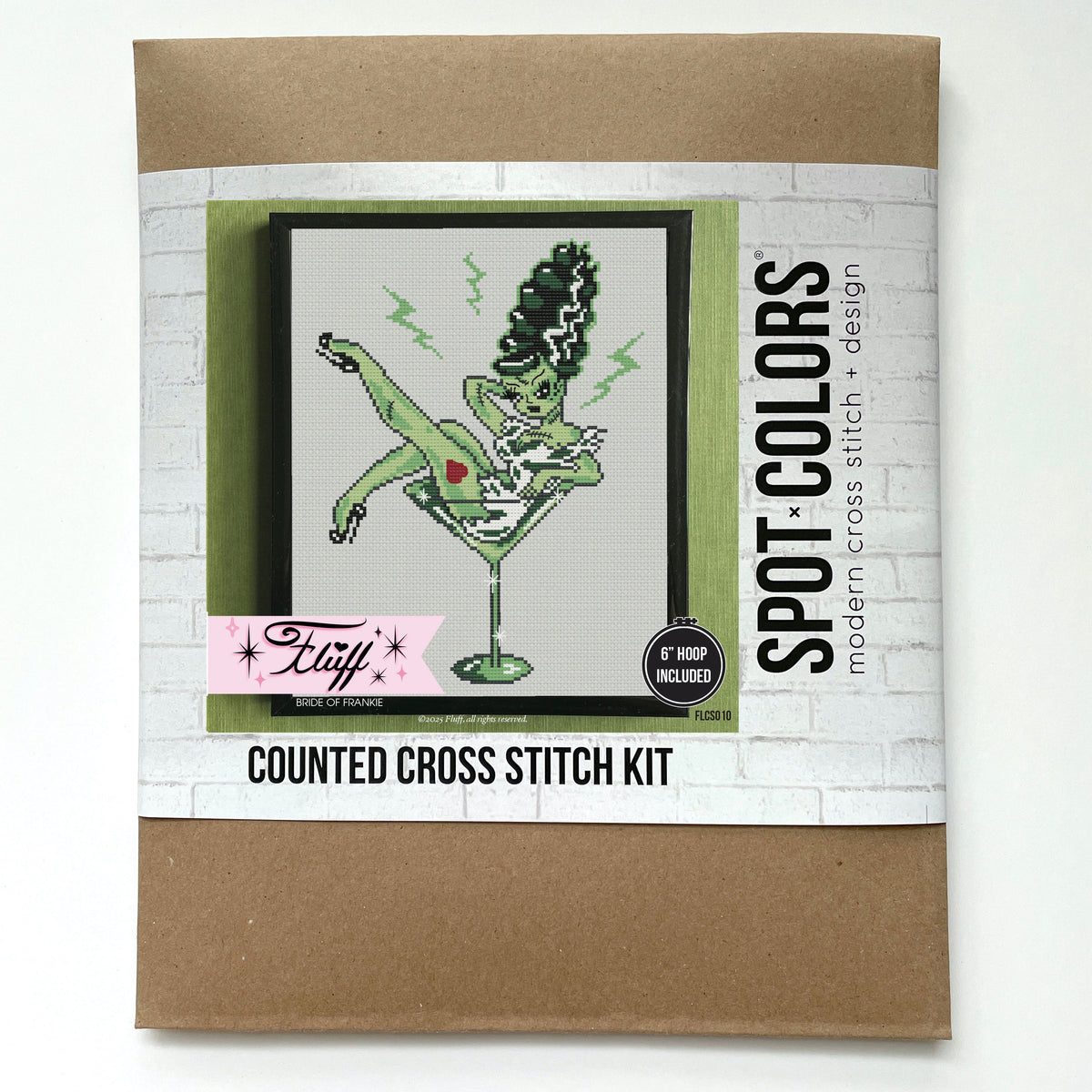 Bride of Frankie by Fluff Counted Cross Stitch Kit – Spot Colors