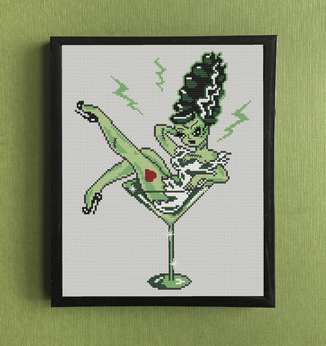 Bride of Frankie by Fluff Counted Cross Stitch Kit – Spot Colors
