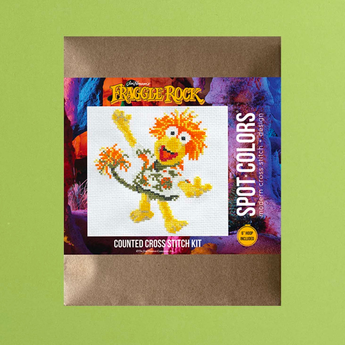 Fraggle Rock: Wembley Fraggle Counted Cross Stitch Kit – Spot Colors