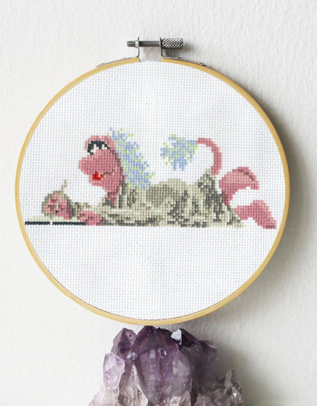 DRAGON CON - Fraggle Rock: Mokey Fraggle Counted Cross Stitch Kit