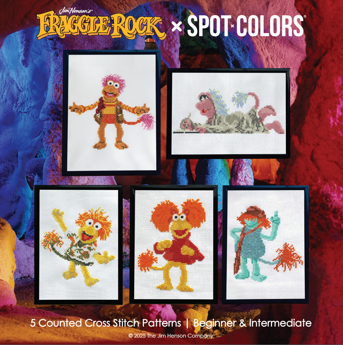 Fraggle Rock 5 Pattern Counted Cross Stitch Book PDF – Spot Colors