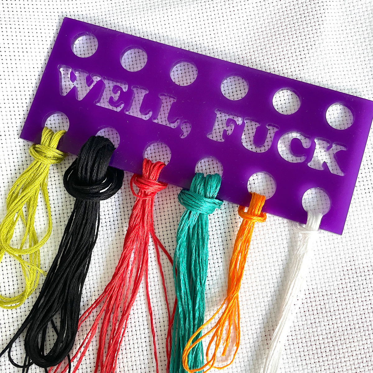 Well, Fuck Thread Holder Organizer Spot Colors