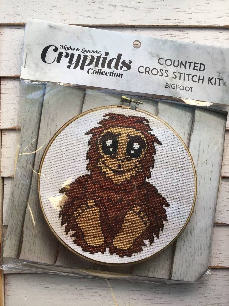 Bigfoot Sasquatch” Modern Counted Cross Stitch Digital Pattern