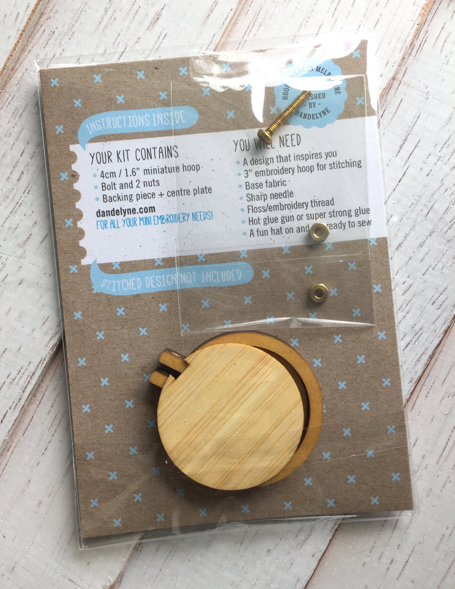 Dandelyne Mini Embroidery Hoops — Ms. Cleaver - Creations for a