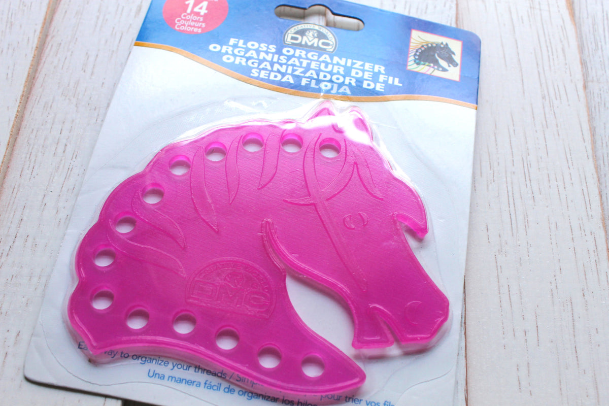 DMC Floss Organizer Pink Horse Spot Colors