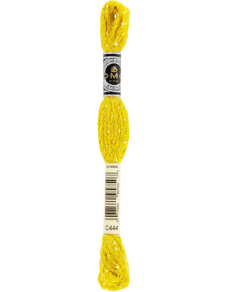 C444 Dark Lemon - DMC 6-Strand Etoile Embroidery Floss 8.7yd