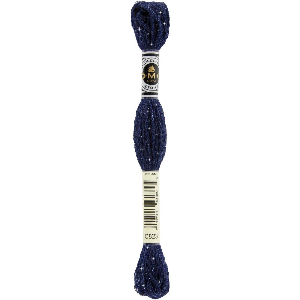 C823 Dark Navy Blue - DMC 6-Strand Etoile Embroidery Floss 8.7yd