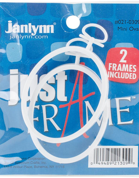 Janlynn Just A Frame Mini Oval Hoop 2.25"X2.75" 2/Pkg
