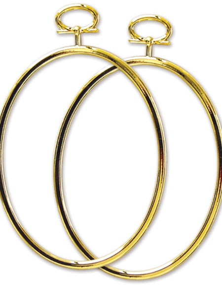 Janlynn Just A Frame Oval Hoop 3.25"X4.25" 2/Pkg