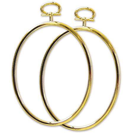 Janlynn Just A Frame Oval Hoop 3.25"X4.25" 2/Pkg