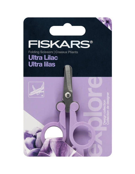 Fiskars Folding Scissors - Lilac