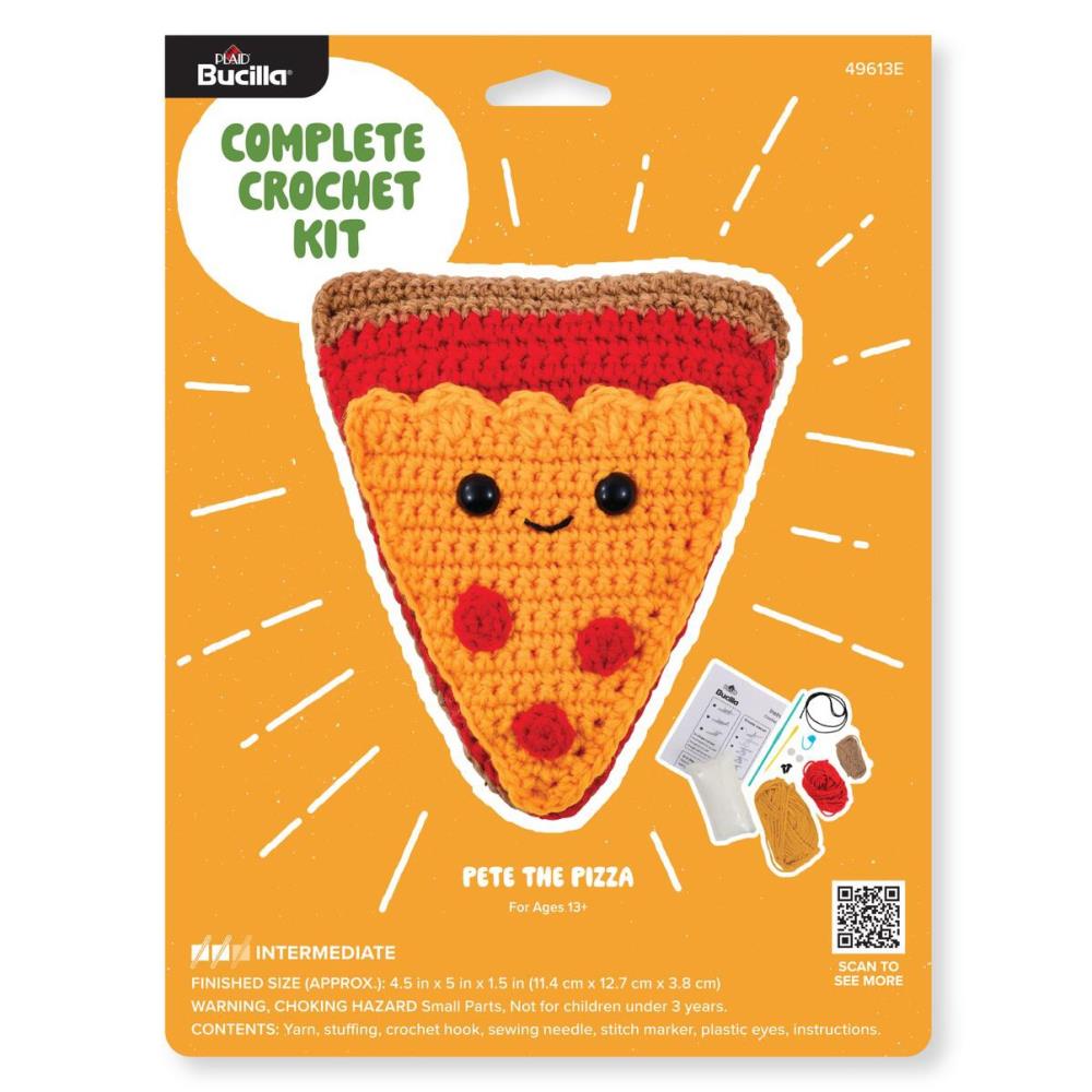 Bucilla Amigurumi Crochet Kit - Pete the Pizza