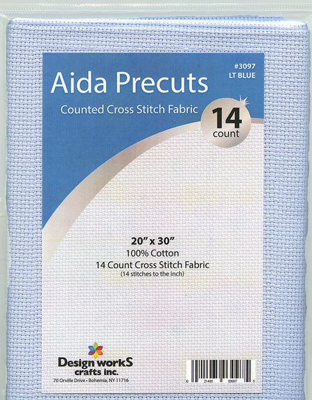 Design Works - 14 Count Aida 20"x30" - LIGHT BLUE