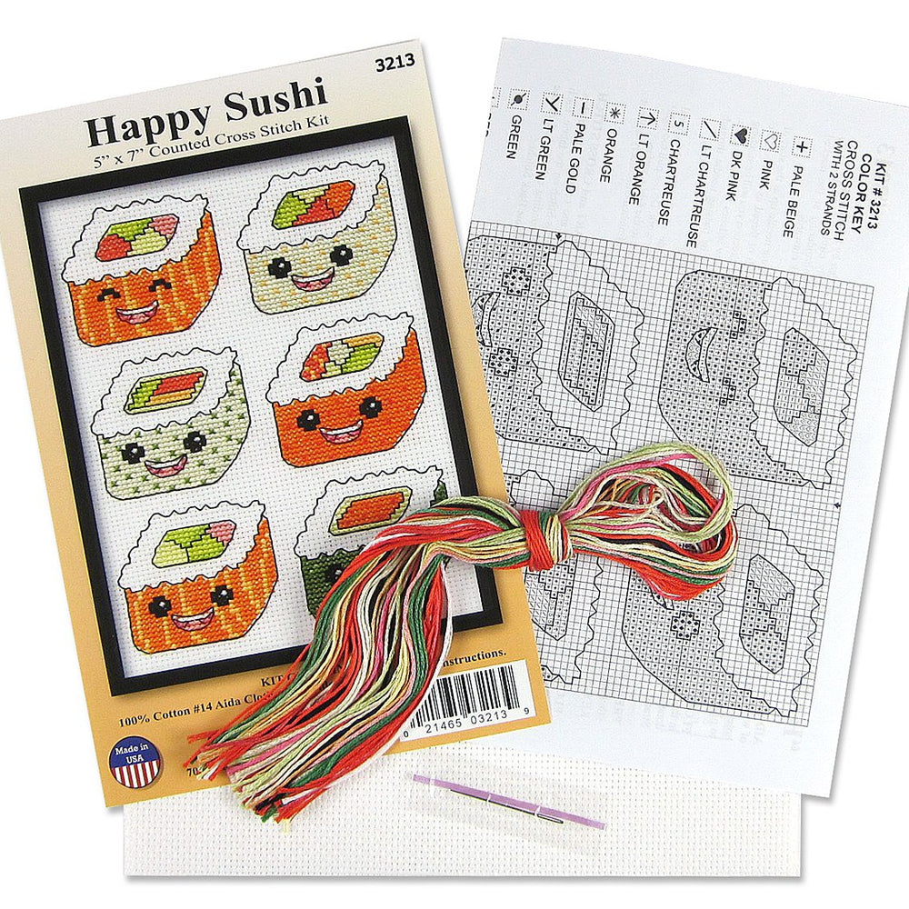 Design Works Happy Sushi Cross Stitch Kit
