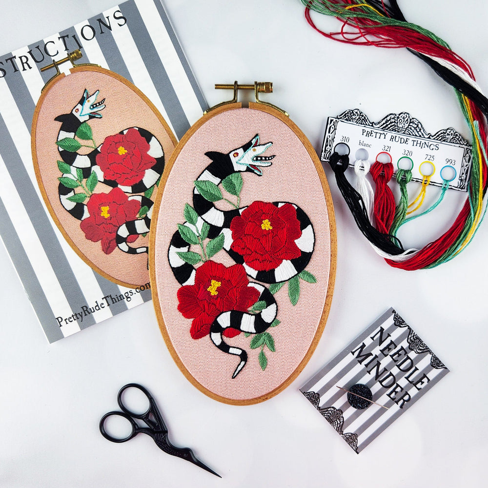 Beetlejuice Sandworm Embroidery Kit
