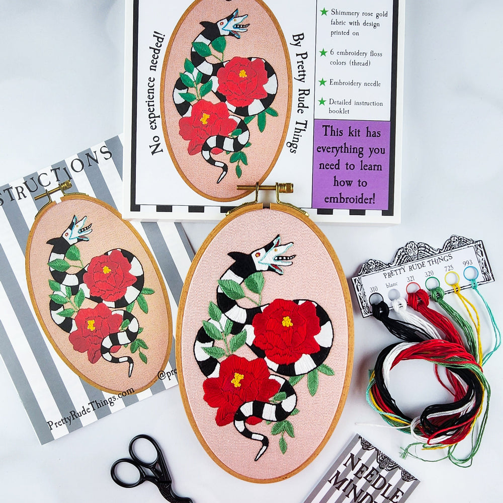 Beetlejuice Sandworm Embroidery Kit