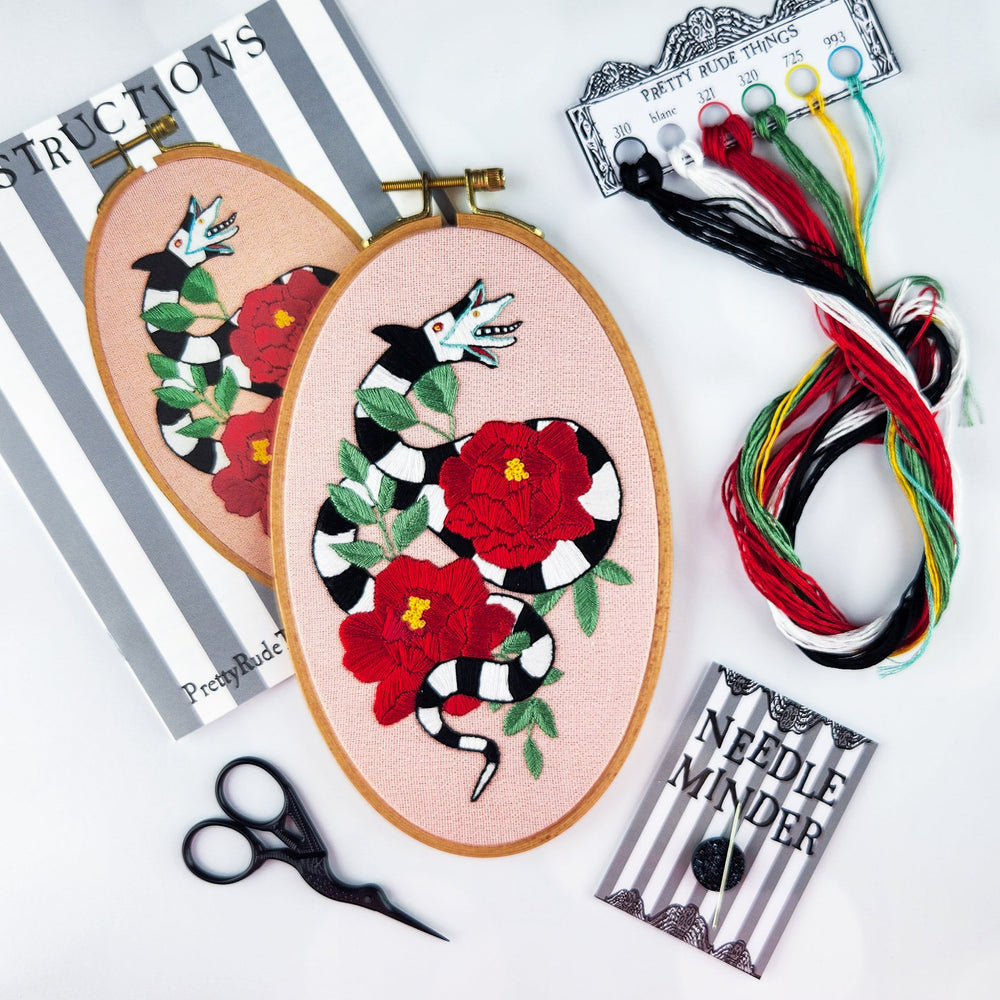 Beetlejuice Sandworm Embroidery Kit