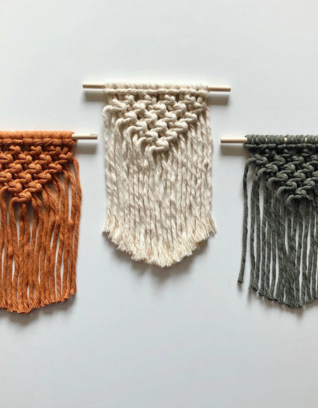 NEW FORMAT: Mini Macrame DIY kit | kid + beginner friendly: Mist
