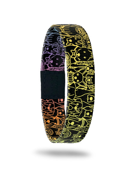 Love - Dog Rainbow Elastic Bracelet: Medium