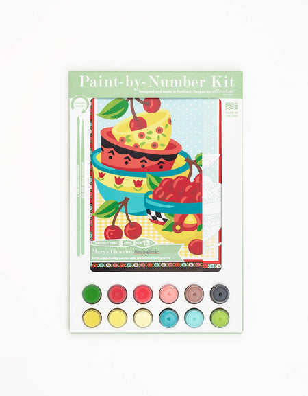 Mary's Cherries Mary Engelbreit Paint-by-Number Kit