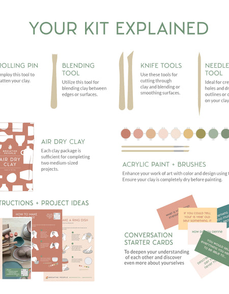 Deluxe Clay Date Activity Kit- Clay Kit for Two