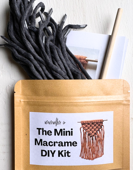 NEW FORMAT: Mini Macrame DIY kit | kid + beginner friendly: Patina