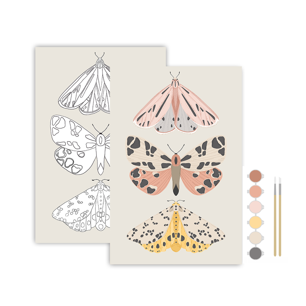 Vintage Butterflies Meditative Art Paint by Number Kit: Paint by Number Kit