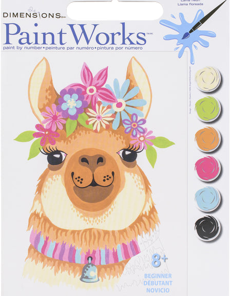 FLWR LLAMA - PAINT BY NUMBER
