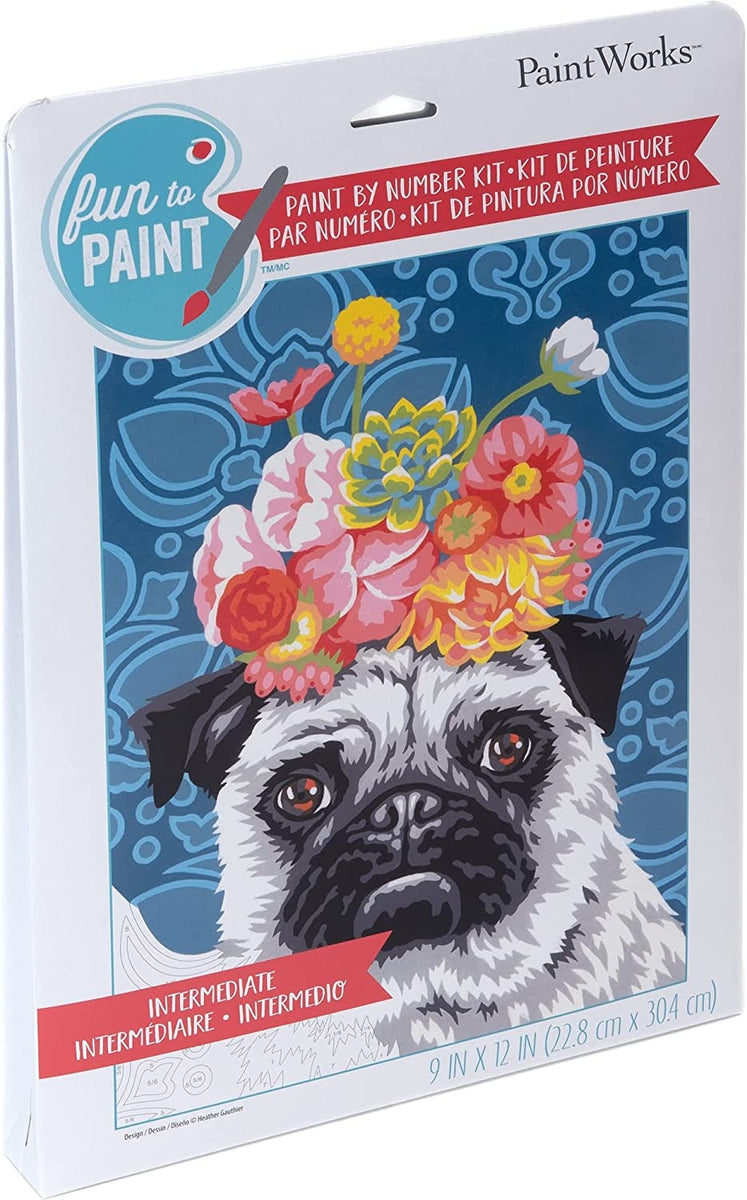SC ANX DOG-PAINT BY NUMBER KIT – Spot Colors