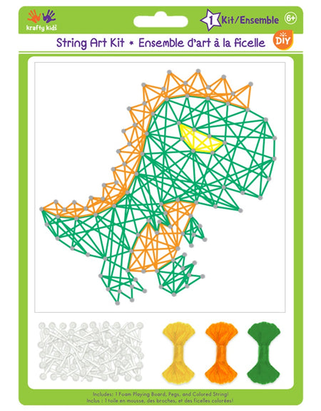 Krafty Kids String Art Kit - Dino