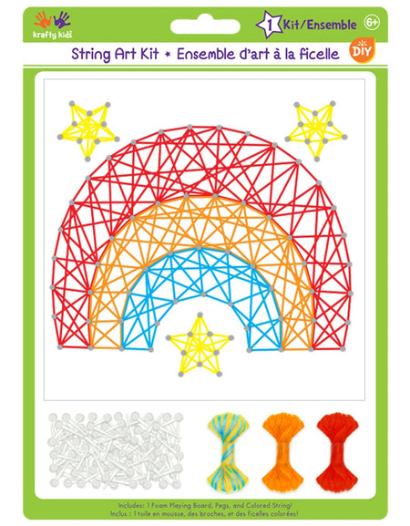 Krafty Kids String Art Kit - Rainbow