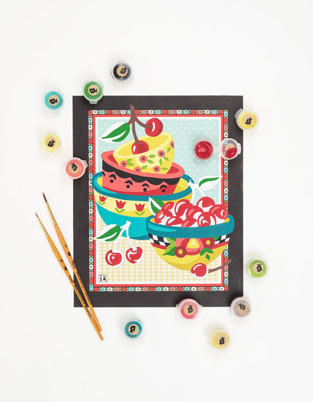 Mary's Cherries Mary Engelbreit Paint-by-Number Kit