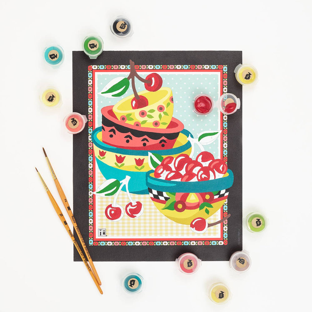 Mary's Cherries Mary Engelbreit Paint-by-Number Kit