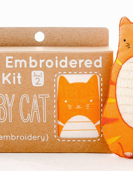Tabby Cat - Embroidery Kit
