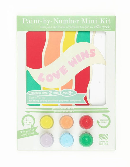 Pride Love Wins MINI Paint-by-Number Kit