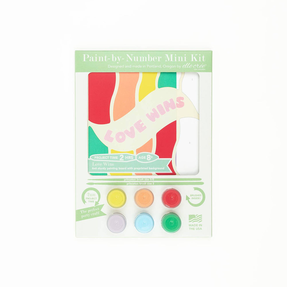 Pride Love Wins MINI Paint-by-Number Kit