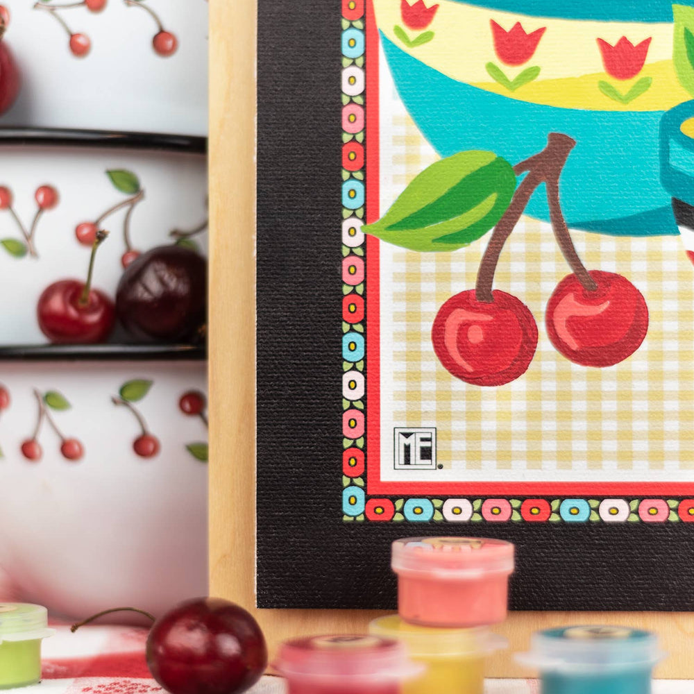 Mary's Cherries Mary Engelbreit Paint-by-Number Kit