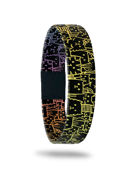 Love - Cat Rainbow Elastic Bracelet: Medium