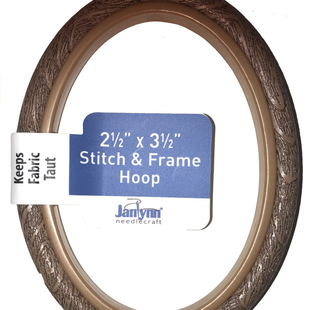 Oval Flex Embroidery Hoops 2" x 3"