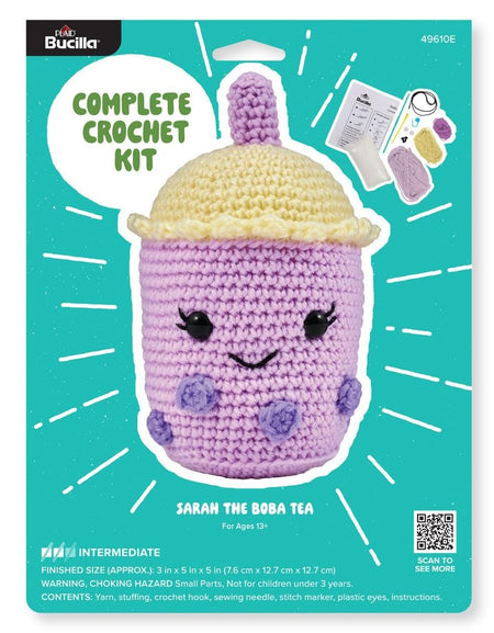 Bucilla Amigurumi Crochet Kit - Sarah the Boba Tea