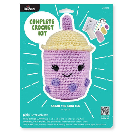 Bucilla Amigurumi Crochet Kit - Sarah the Boba Tea