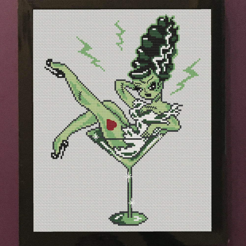 Bride of Frankie by Fluff Counted Cross Stitch Kit
