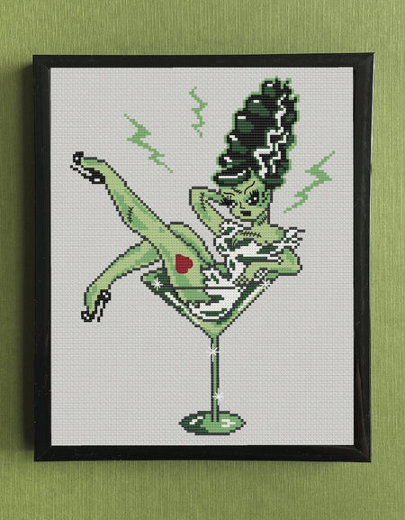 Bride of Frankie by Fluff Counted Cross Stitch Kit