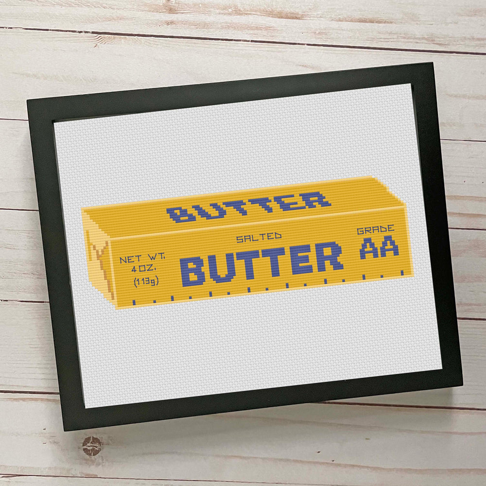 Butter Stick Counted Cross Stitch DIY KIT