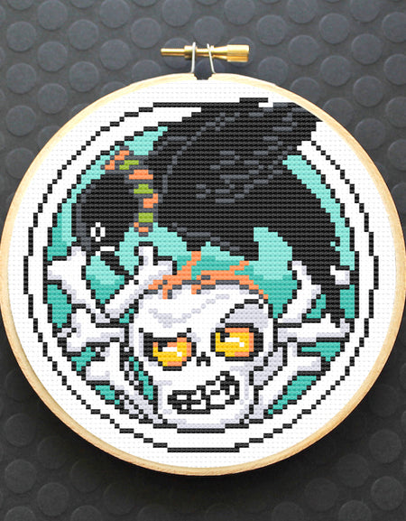 Crow & Bones by Mary Engelbreit Cross Stitch Digital Download Pattern