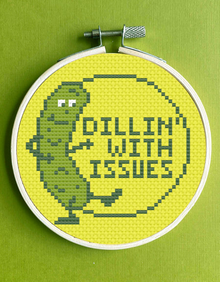 Dill Pickle Cross Stitch Kit