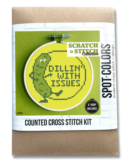 Dill Pickle Cross Stitch Kit
