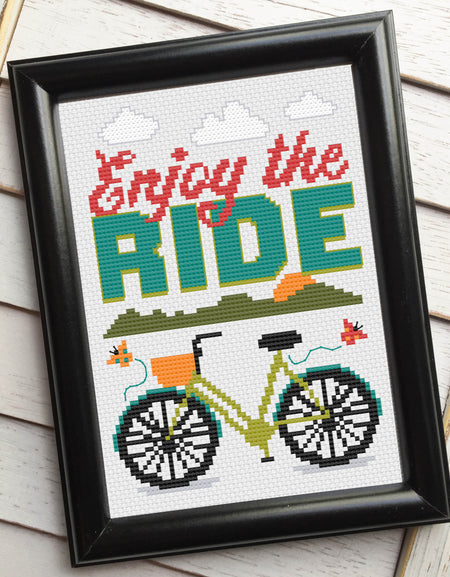 PATTERN WS Enjoy The Ride Counted Cross Stitch