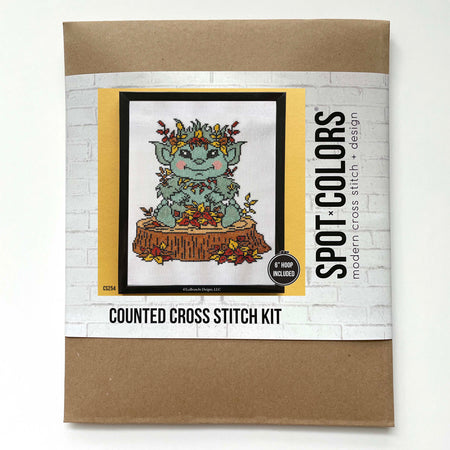 Fall Forest Troll Counted Cross Stitch KIT