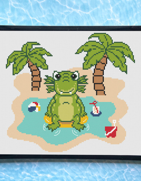 Furgus Monster Counted Cross Stitch Pattern - June Monster